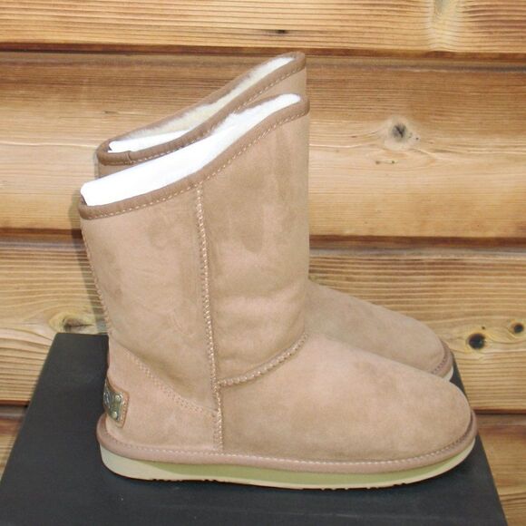 NWT Australia Luxe Chesnut Brown Cosy Short Boots - Picture 3 of 8